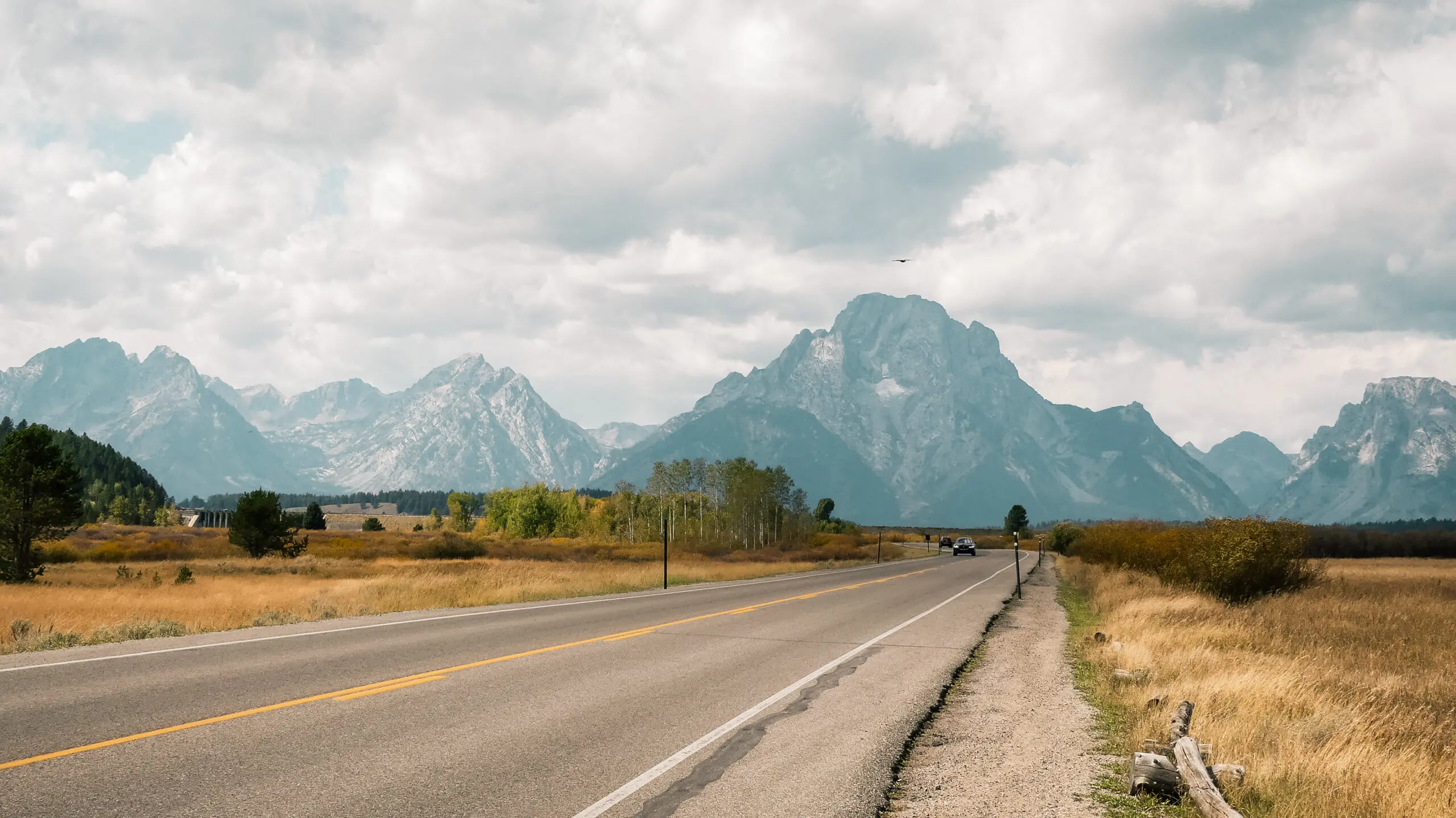 Cloudy day near Teton National Park