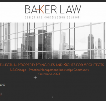 Intellectual Property Principles and Rights for Architects