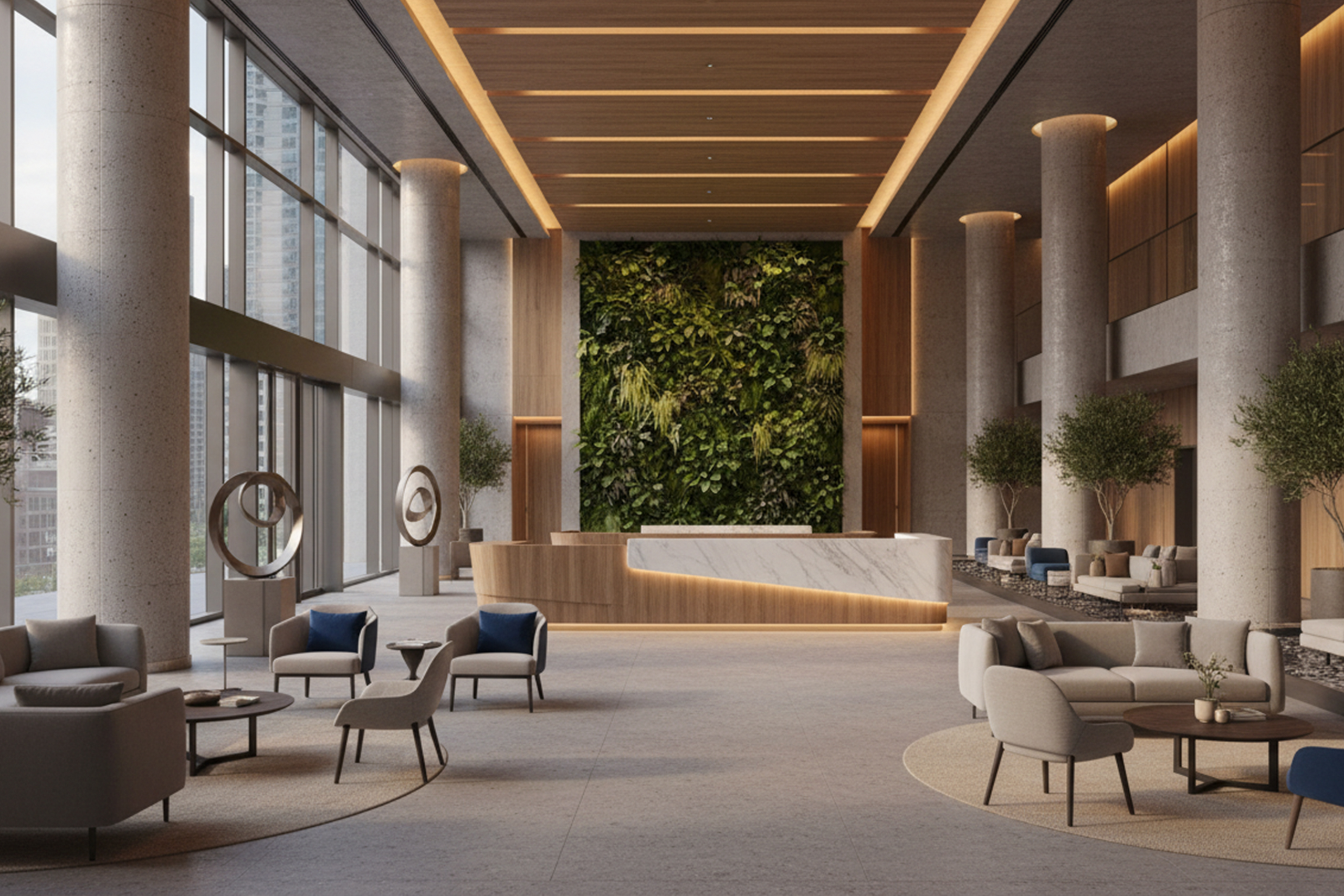Picture of Architect Agreement for High-Rise Lobby Renovation with MEP & Lighting ...
